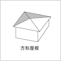 3、方形屋根(ほうぎょうやね)