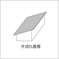 4、片流れ屋根(かたながれやね)
